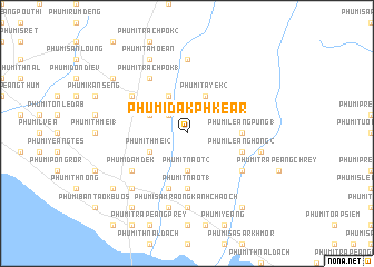 map of Phumĭ Dăk Phkéar