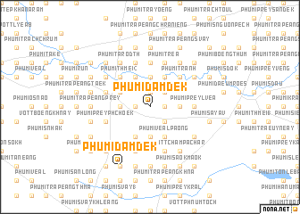 map of Phumĭ Dâmdêk