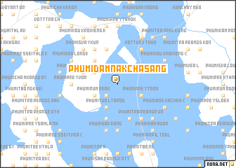 map of Phumĭ Dâmnăk Chasăng