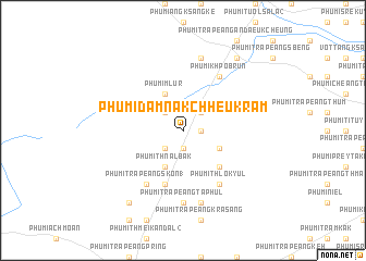 map of Phumĭ Dâmnăk Chheu Krâm