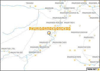 map of Phumĭ Dâmnăk Dângkaô