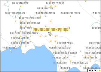 map of Phumĭ Dâmnăk Pring