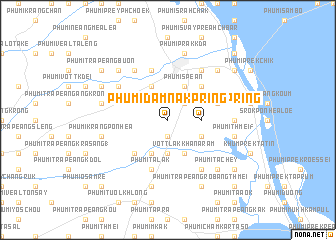 map of Phumĭ Dâmnăk Pring