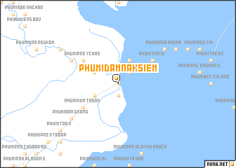 map of Phumĭ Dâmnak Siĕm
