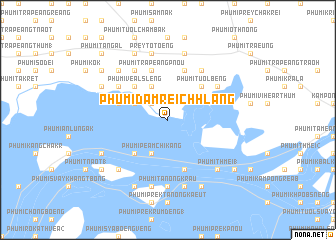 map of Phumĭ Dâmrei Chhlâng