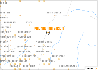 map of Phumĭ Dâmrei Kon