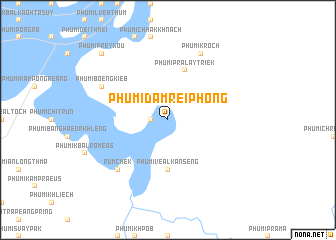 map of Phumĭ Dâmrei Phŏng