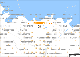 map of Phumĭ Dâmrei Sâr