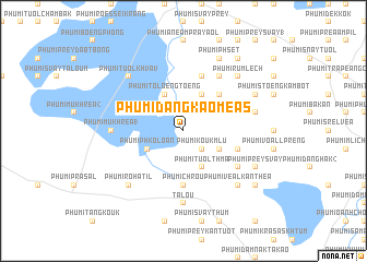 map of Phumĭ Dângkaô Méas