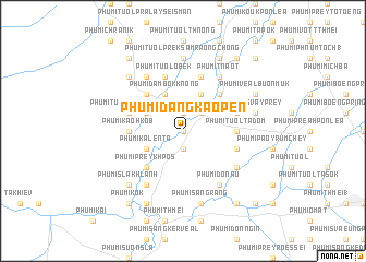 map of Phumĭ Dângkaô Pén
