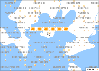 map of Phumĭ Dângkiĕb Kdam