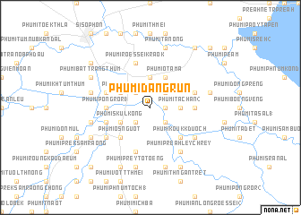 map of Phumĭ Dâng Rŭn