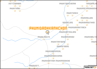 map of Phumĭ Daôh Kânhchôn