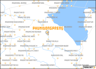 map of Phumĭ Dong Préng