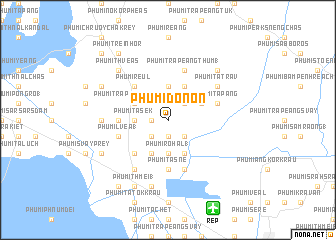 map of Phumĭ Don Ŏn