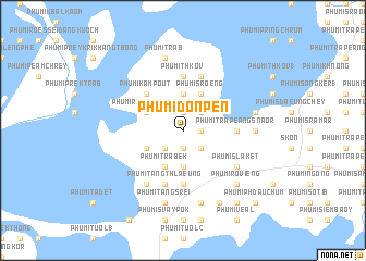 map of Phumĭ Don Pên