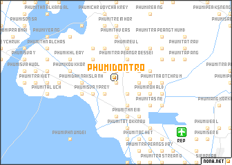 map of Phumĭ Don Trô