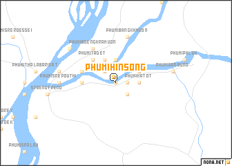 map of Phumĭ Hin Song