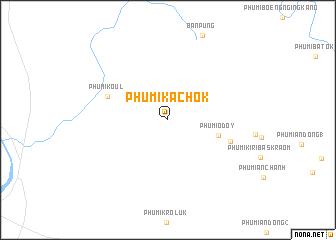 map of Phumĭ Kachok