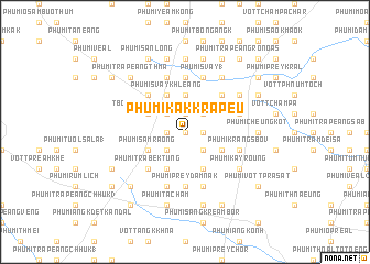 map of Phumĭ Kák Krâpeu