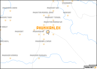 map of Phumĭ Kâmlêk