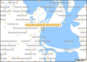 map of Phumĭ Kâmpóng Prâsat