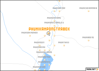 map of Phumĭ Kâmpóng Trâbêk