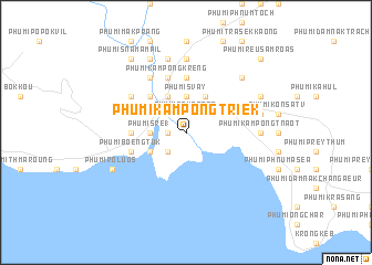 map of Phumĭ Kâmpóng Triĕk