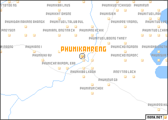 map of Phumĭ Kâmrêng