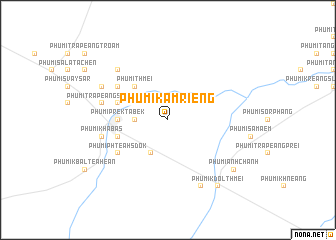 map of Phumĭ Kâmriĕng