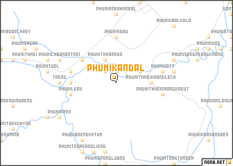 map of Phumĭ Kândal