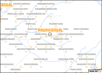 map of Phumĭ Kândal