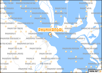 map of Phumĭ Kândal