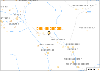 map of Phumĭ Kândaôl