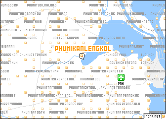 map of Phumĭ Kânlêng Kól