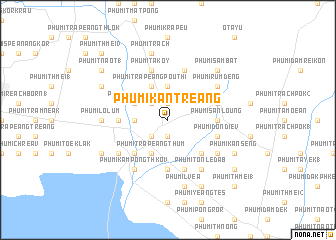 map of Phumĭ Kântreăng