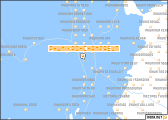 map of Phumĭ Kaôh Châmraeun