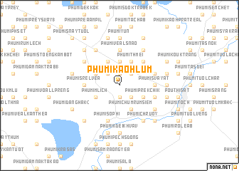 map of Phumĭ Kaôh Lŭm