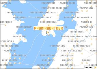 map of Phumĭ Kaôh Trék
