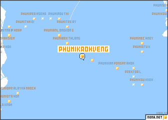 map of Phumĭ Kaôh Vêng