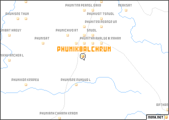 map of Phumĭ Kbal Chrŭm