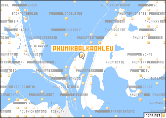 map of Phumĭ Kbal Kaôh Leu