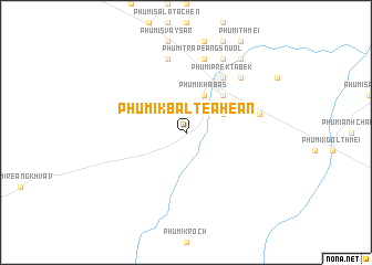 map of Phumĭ Kbal Téahéan