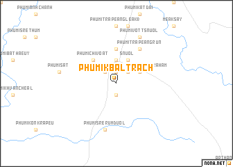 map of Phumĭ Kbal Trach