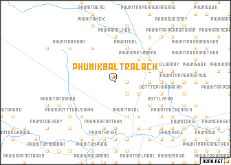 map of Phumĭ Kbal Trâlach