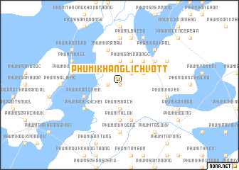 map of Phumĭ Khang Lich Vôtt