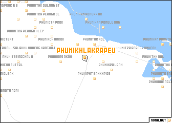 map of Phumĭ Khla Krâpeu