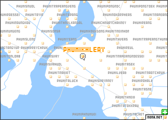 map of Phumĭ Khléay