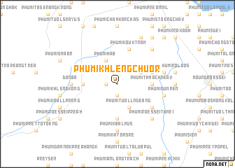 map of Phumĭ Khlêng Chuŏr