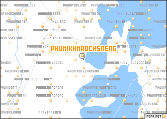 map of Phumĭ Khmaôch Snêng